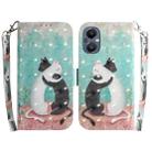 For OnePlus Nord N20 5G 3D Colored Horizontal Flip Leather Phone Case(Black White Cat) - 1