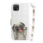 For OPPO A16K 3D Colored Horizontal Flip Leather Phone Case(Pug) - 3