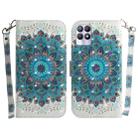 For OPPO Realme 8i 3D Colored Horizontal Flip Leather Phone Case(Peacock Wreath) - 1