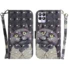 For OPPO Realme 8i 3D Colored Horizontal Flip Leather Phone Case(Hug Cat) - 1