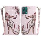 For OPPO Realme 9 Pro 3D Colored Horizontal Flip Leather Phone Case(Butterfly High-heeled) - 1