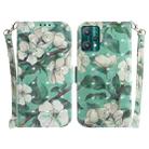 For OPPO Realme 9 Pro 3D Colored Horizontal Flip Leather Phone Case(Watercolor Flower) - 1