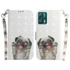 For OPPO Realme 9 Pro 3D Colored Horizontal Flip Leather Phone Case(Pug) - 1