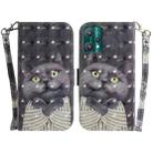 For OPPO Realme 9 Pro 3D Colored Horizontal Flip Leather Phone Case(Hug Cat) - 1