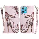 For OPPO Realme 9 Pro+ 3D Colored Horizontal Flip Leather Phone Case(Butterfly High-heeled) - 1