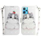 For OPPO Realme 9 Pro+ 3D Colored Horizontal Flip Leather Phone Case(Cute Cat) - 1
