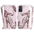 For OPPO Realme 9i / A76 4G / A36 3D Colored Horizontal Flip Leather Phone Case(Butterfly High-heeled) - 1