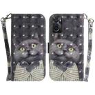 For OPPO Realme 9i / A76 4G / A36 3D Colored Horizontal Flip Leather Phone Case(Hug Cat) - 1