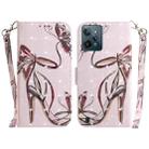 For OPPO Realme C31 3D Colored Horizontal Flip Leather Phone Case(Butterfly High-heeled) - 1