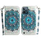 For OPPO Realme C31 3D Colored Horizontal Flip Leather Phone Case(Peacock Wreath) - 1