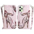 For OPPO Realme C35 3D Colored Horizontal Flip Leather Phone Case(Butterfly High-heeled) - 1