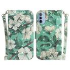 For Motorola Moto G31 / G41 3D Colored Horizontal Flip Leather Phone Case(Watercolor Flower) - 1