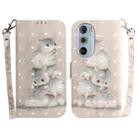 For Motorola Edge+ 2022 / 30 Pro 3D Colored Horizontal Flip Leather Phone Case(Squirrels) - 1