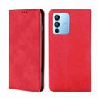 For vivo S12 Pro 5G / V23 Pro Skin Feel Magnetic Horizontal Flip Leather Phone Case(Red) - 1