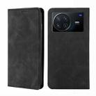 For vivo X Note 5G Skin Feel Magnetic Horizontal Flip Leather Phone Case(Black) - 1