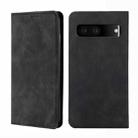 For Google Pixel 7 5G Skin Feel Magnetic Horizontal Flip Leather Phone Case(Black) - 1