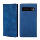 For Google Pixel 7 5G Skin Feel Magnetic Horizontal Flip Leather Phone Case(Blue) - 1