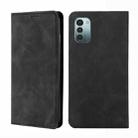 For Nokia G21 / G11 Skin Feel Magnetic Horizontal Flip Leather Phone Case(Black) - 1