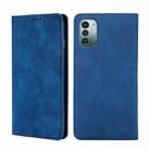 For Nokia G21 / G11 Skin Feel Magnetic Horizontal Flip Leather Phone Case(Blue) - 1