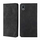 For Sony Xperia Ace III Skin Feel Magnetic Horizontal Flip Leather Phone Case(Black) - 1