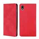 For Sony Xperia Ace III Skin Feel Magnetic Horizontal Flip Leather Phone Case(Red) - 1