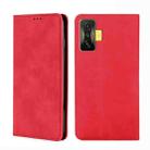 For Xiaomi Redmi K50 Gaming Skin Feel Magnetic Flip Leather Phone Case(Red) - 1