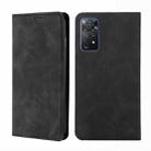 For Xiaomi Redmi Note 11 Pro 4G/5G Global Skin Feel Magnetic Flip Leather Phone Case(Black) - 1