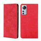 For Xiaomi 12 Lite Skin Feel Magnetic Flip Leather Phone Case(Red) - 1