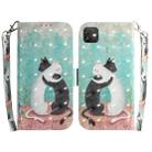 For Wiko Y82 3D Colored Horizontal Flip Leather Phone Case(Black White Cat) - 1