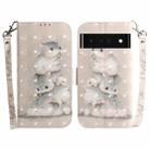 For Google Pixel 6 Pro 3D Colored Horizontal Flip Leather Phone Case(Squirrels) - 1