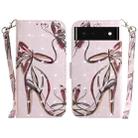 For Google Pixel 6 3D Colored Horizontal Flip Leather Phone Case(Butterfly High-heeled) - 1