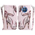 For Huawei nova 8i / Honor 50 3D Colored Horizontal Flip Leather Phone Case(Butterfly High-heeled) - 1