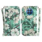 For Huawei nova 8i / Honor 50 3D Colored Horizontal Flip Leather Phone Case(Watercolor Flower) - 1