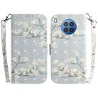 For Huawei nova 8i / Honor 50 3D Colored Horizontal Flip Leather Phone Case(Magnolia) - 1