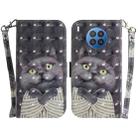 For Huawei nova 8i / Honor 50 3D Colored Horizontal Flip Leather Phone Case(Hug Cat) - 1