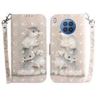 For Huawei nova 8i / Honor 50 3D Colored Horizontal Flip Leather Phone Case(Squirrels) - 1