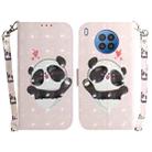 For Huawei nova 8i / Honor 50 3D Colored Horizontal Flip Leather Phone Case(Heart Panda) - 1