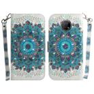 For Nokia G300 3D Colored Horizontal Flip Leather Phone Case(Peacock Wreath) - 1