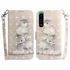 For Sony Xperia 5 III 3D Colored Horizontal Flip Leather Phone Case(Squirrels) - 1