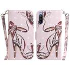 For Sony Xperia 10 III 3D Colored Horizontal Flip Leather Phone Case(Butterfly High-heeled) - 1