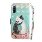 For Sony Xperia 10 III 3D Colored Horizontal Flip Leather Phone Case(Black White Cat) - 3