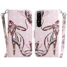 For Sony Xperia 1 IV 3D Colored Horizontal Flip Leather Phone Case(Butterfly High-heeled) - 1