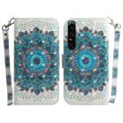 For Sony Xperia 1 IV 3D Colored Horizontal Flip Leather Phone Case(Peacock Wreath) - 1