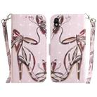 For Sony Xperia Ace III 3D Colored Horizontal Flip Leather Phone Case(Butterfly High-heeled) - 1
