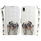 For Sony Xperia Ace III 3D Colored Horizontal Flip Leather Phone Case(Pug) - 1