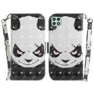 For Samsung Galaxy A22 5G 3D Colored Horizontal Flip Leather Phone Case(Angry Bear) - 1