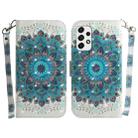 For Samsung Galaxy A33 5G 3D Colored Horizontal Flip Leather Phone Case(Peacock Wreath) - 1