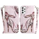 For Samsung Galaxy A23 3D Colored Horizontal Flip Leather Phone Case(Butterfly High-heeled) - 1