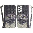 For Samsung Galaxy A23 3D Colored Horizontal Flip Leather Phone Case(Hug Cat) - 1