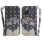 For Xiaomi Redmi 10 / 10 Prime 3D Colored Horizontal Flip Leather Phone Case(Hug Cat) - 1